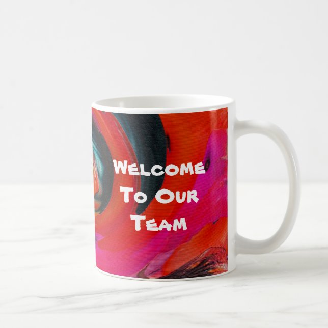 Välkommen till teamet Vivid Swirled Tie Dye New Em Kaffemugg (Höger)