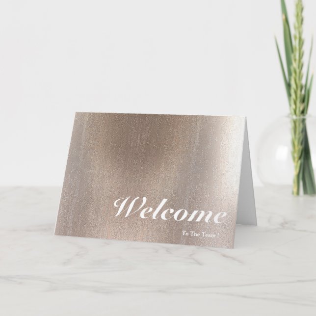 Välkommen till teamets Rosa-bakgrund Kort (Framsida)