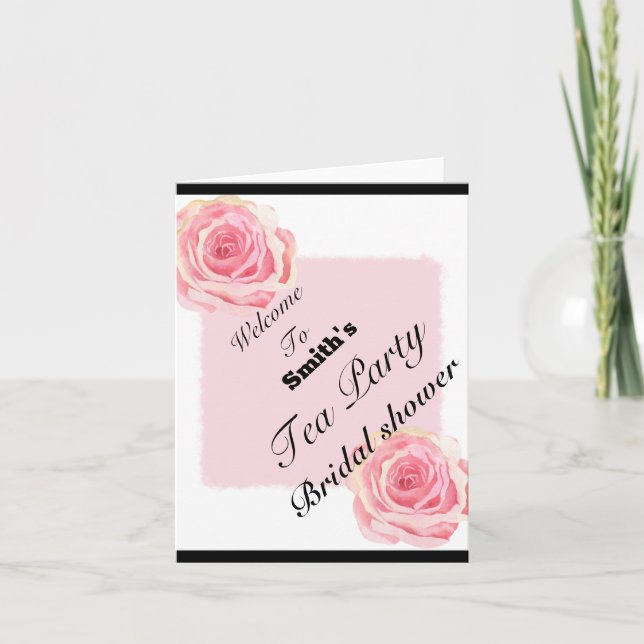 Välkommen till tefestinbjudan inbjudan (Framsida)