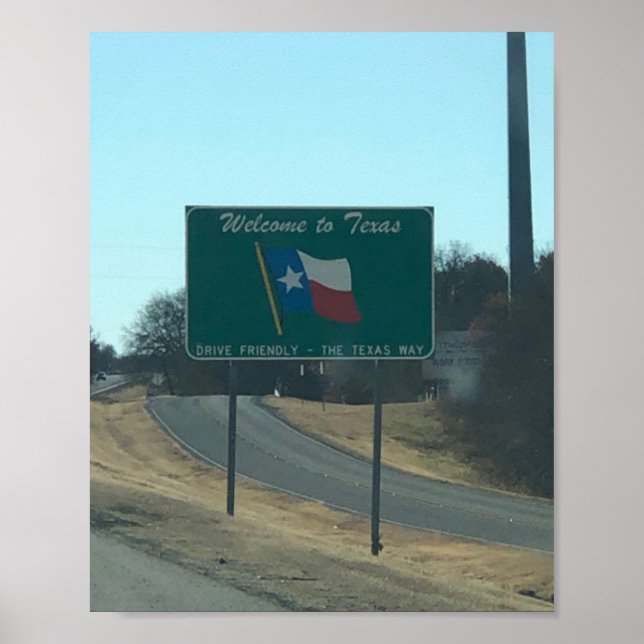 Välkommen till Texas Poster (Framsidan)
