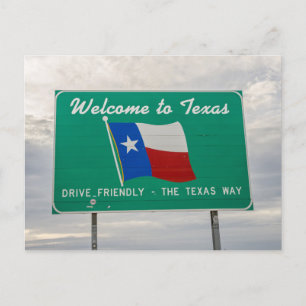 Välkommen till Texas-signalen - Lone Star State Vykort