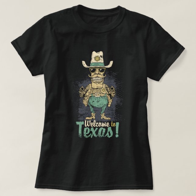 Välkommen till Texas T Shirt (Design framsida)