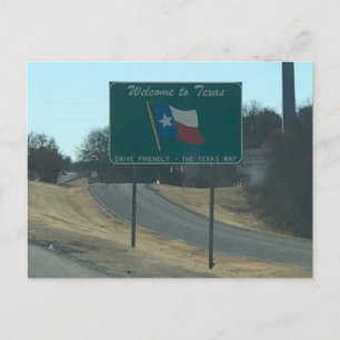 Välkommen till Texas vykort