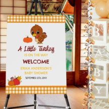 Välkommen till Thanksgivingen Baby Shower i Turkie