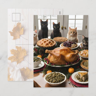 Välkommen till thanksgivingen helg vykort