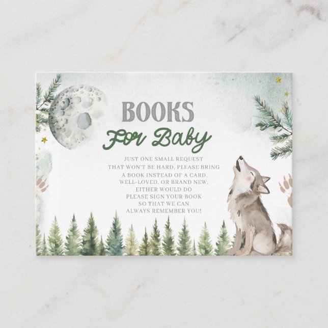 Välkommen till The Pack Forest Wolf Books för Baby Tilläggskort (Framsida)