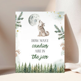 Välkommen till The Pack Forest Wolf-kort och prese Poster