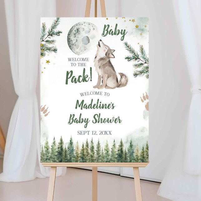Välkommen till The Pack Forest Wolf välkomstskylt Poster (Skapare uppladdad)
