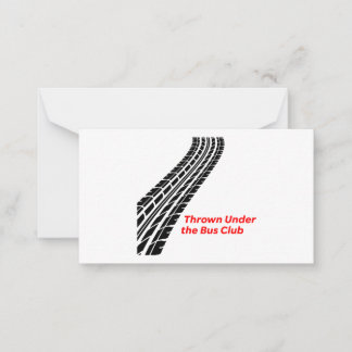 Välkommen till Thrown från Klubben Buss Anteckningskort