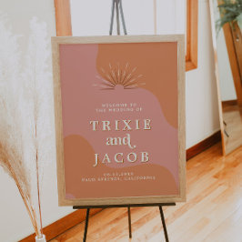 Välkommen till TRIXIE Retro 70 Rosa och Orange Brö Poster