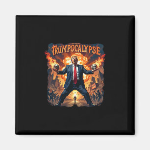 Välkommen till Trump-ocalypse Roligt Donald Trump Magnet