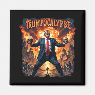 Välkommen till Trump-ocalypse Rollig Donald Trump Magnet