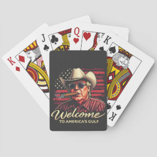 Välkommen till USA:s Bukt Funny Trump America Casinokort