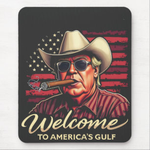 Välkommen till USA:s Bukt Funny Trump America Musmatta