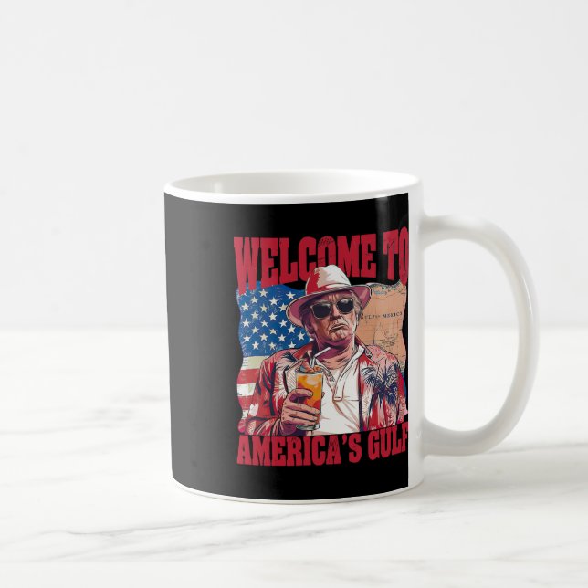 Välkommen till USA:s Bukt Mexiko Kaffemugg (Höger)