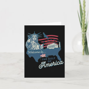 Välkommen till USA:s Bukt Shirt Funny America's Gu Kort