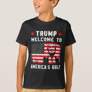 Välkommen till USA:s Bukt-trump Mexiko T Shirt