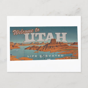 Välkommen till Utah-anteckningsboken Vykort