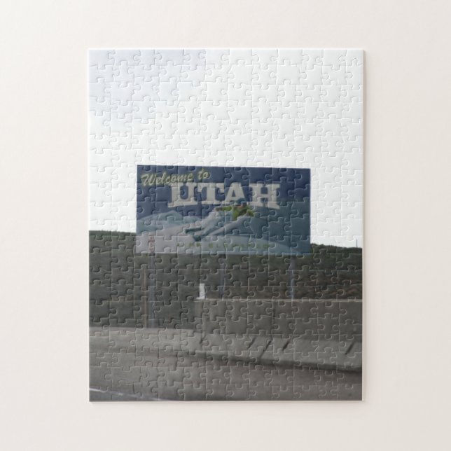 Välkommen till Utah Jigszle Puzzle Pussel (Vertikal)