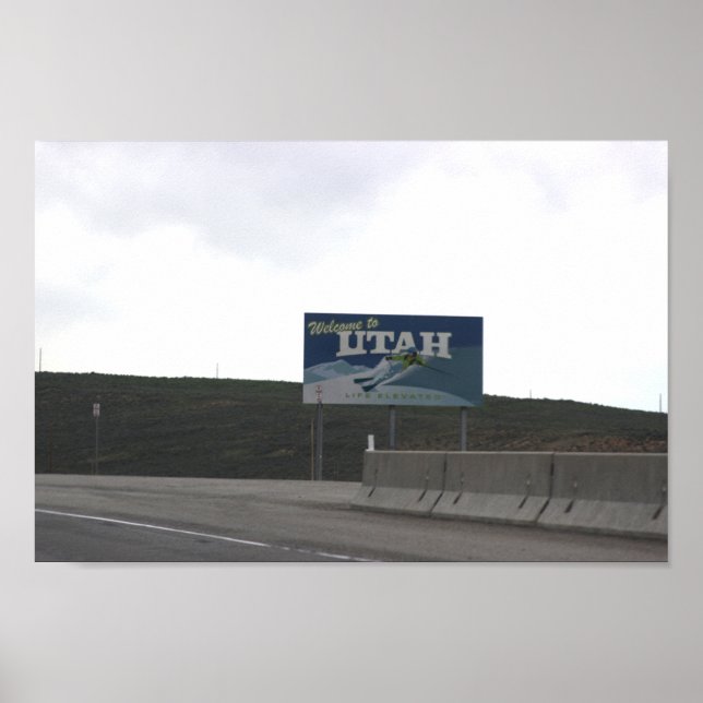 Välkommen till Utah Poster (Framsidan)