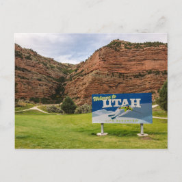 Välkommen till Utah-signatur - tillståndssignature Vykort