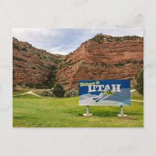 Välkommen till Utah-signatur - tillståndssignature Vykort