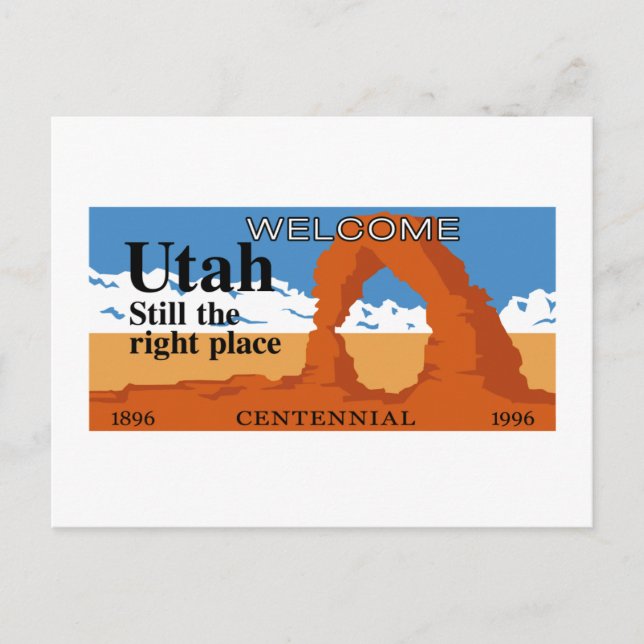Välkommen till Utah - USA Vykort (Framsida)