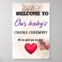 Välkommen till vår Baby Cradle Ceremony Poster