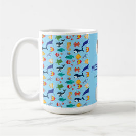 Välkommen till vår baby shower-inbjudan för pojke  kaffemugg