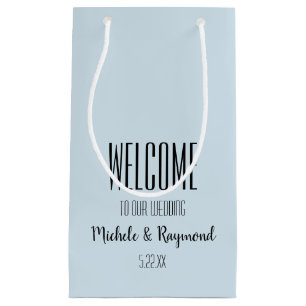 Välkommen till vår BLEK Bröllop BLUE Gift Bags SMA