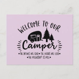 Välkommen till vår campingpostkort vykort