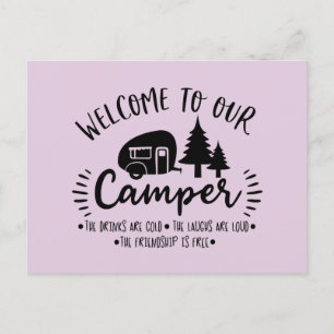 Välkommen till vår campingpostkort vykort
