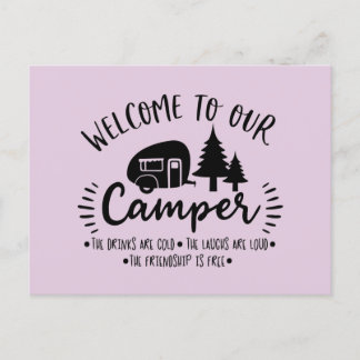 Välkommen till vår campingpostkort vykort