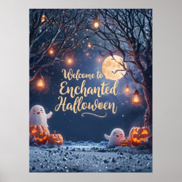 Välkommen till vår förtrollade Halloween – Söt spö Poster