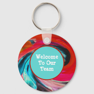 Välkommen till vår grupp Vivid Swirled Tie Dye Emp Nyckelring