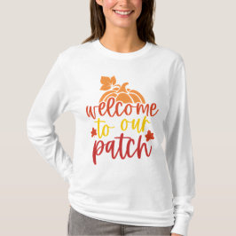 Välkommen till vår lapptäckspumpkin t shirt