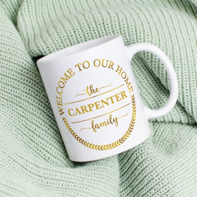 Välkommen till vår Personlig Guld Kaffemugg (Skapare uppladdad)