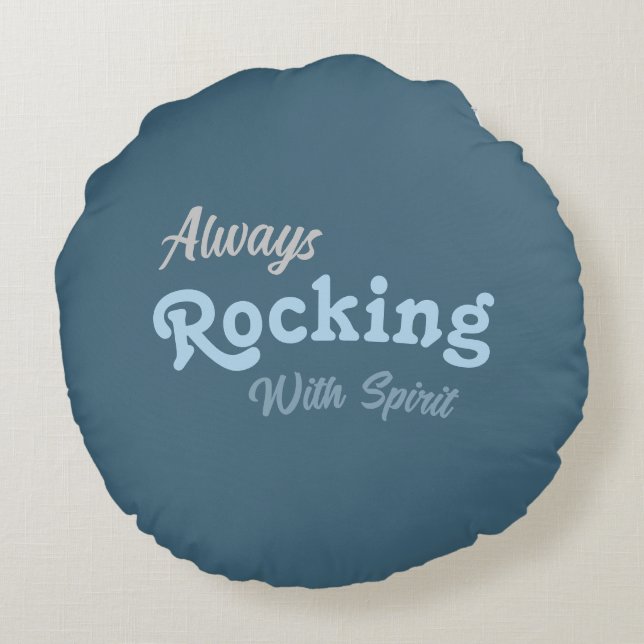 Välkommen till vår Porch/Always/Winter Färg / Rund Kudde (Baksidan)