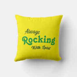 Välkommen till vår port / Alltid / Gult / Kudde