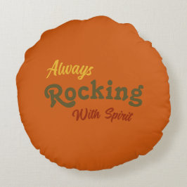 Välkommen till vår port / Alltid / Höst färger / Rund Kudde