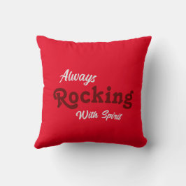 Välkommen till vår port / Alltid / Röd / Välkomna Kudde