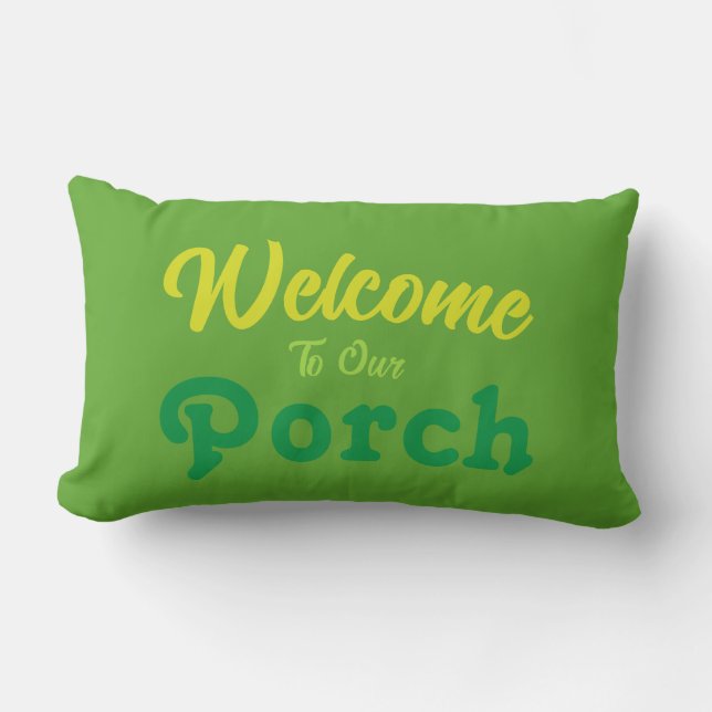 Välkommen till vår port / Alltid / St Patrick's / Lumbarkudde (Framsida)