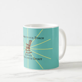 Välkommen till vår port | Teal | Kaffemugg
