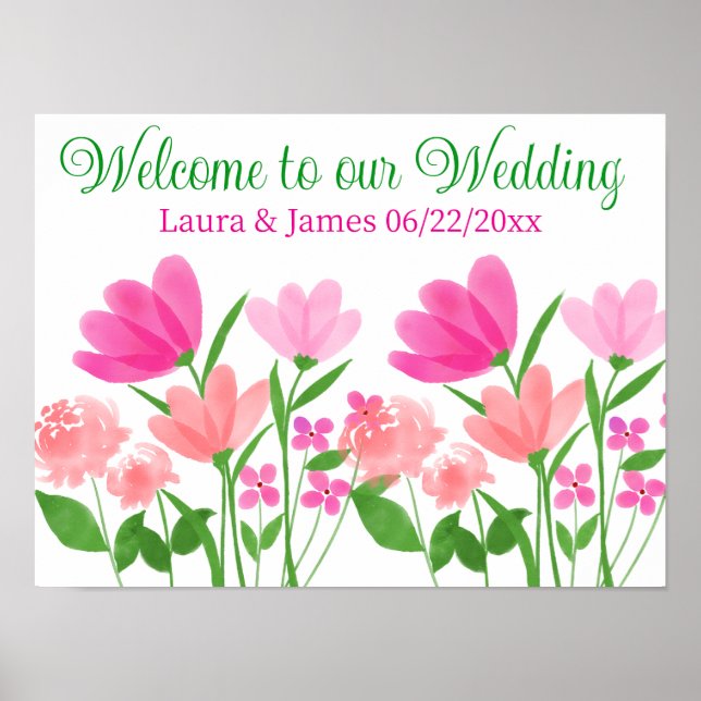 Välkommen till vår poster i bröllop (Framsidan)