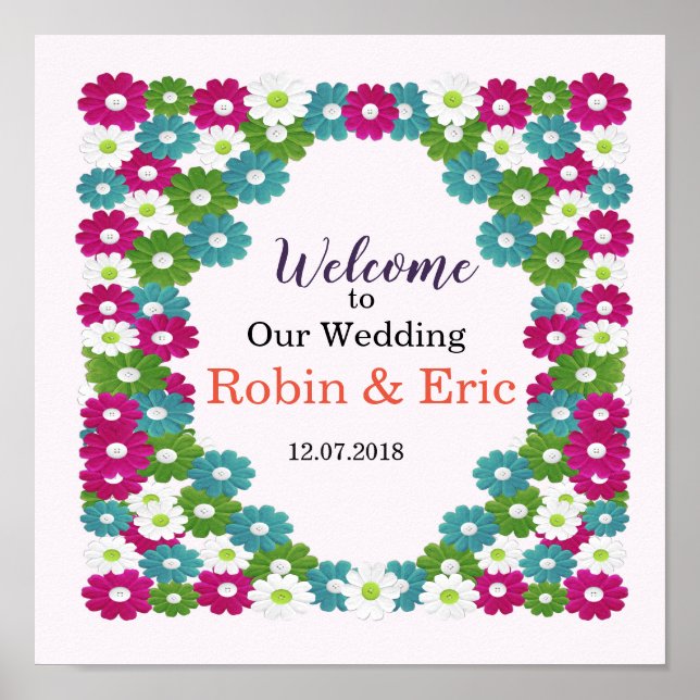 Välkommen till vår poster i bröllop (Framsidan)