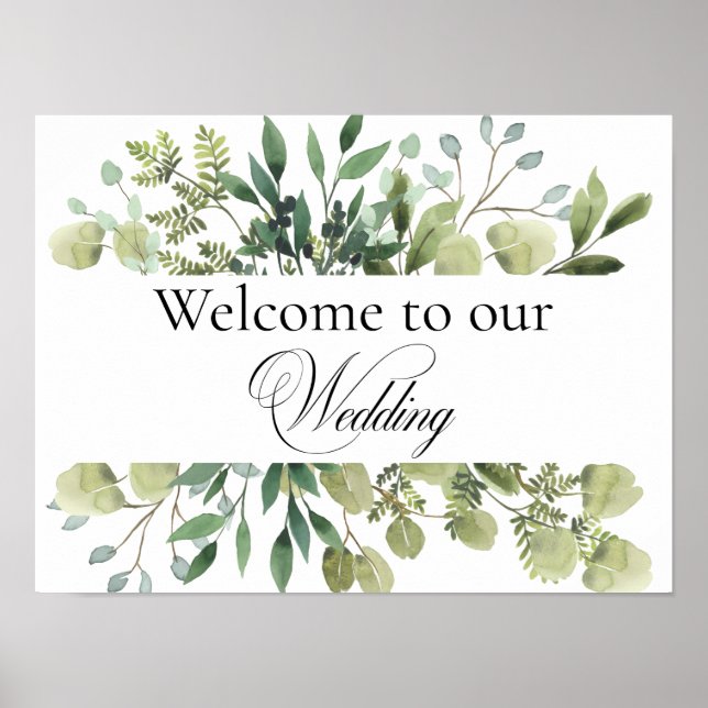 Välkommen till vår poster i bröllop (Framsidan)