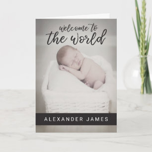 Välkommen till världen Baby meddelande