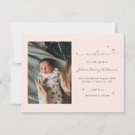 Välkommen till världen | | Retro Boho Birth