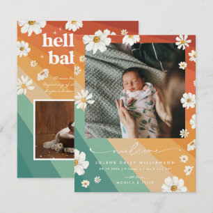 Välkommen till världen Retro Boho Birth
