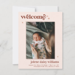 Välkommen till världen | | Retro Boho Birth